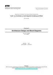 VLSI I: von Architektur zu hochintegrierter Schaltung und FPGA