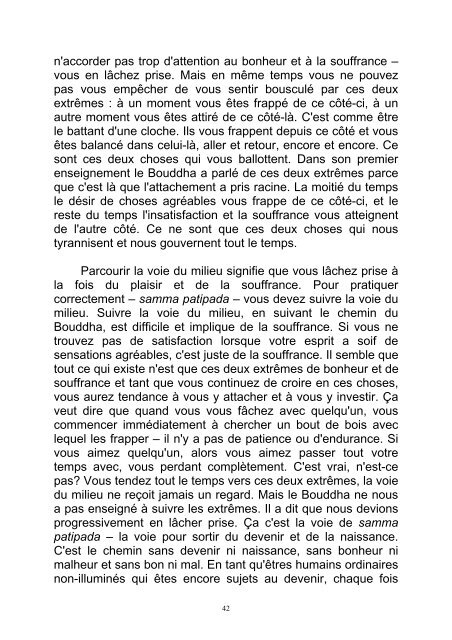 La ClÃ© de la LibÃ©ration (pdf) - Ajahn Chah