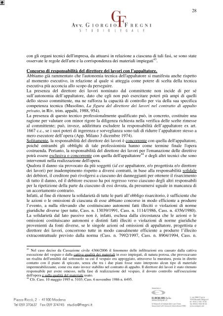 Legislazione e giurisprudenza in materia di inquinamento acustico ...