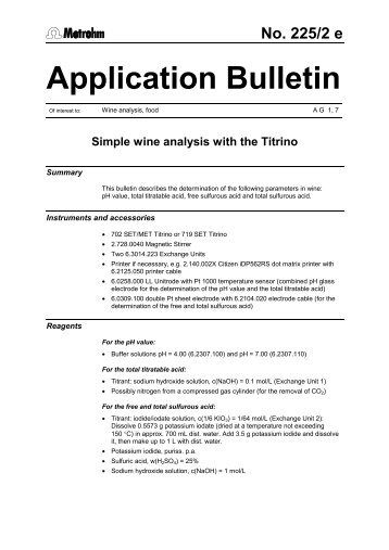 No. 225/2 e Application Bulletin