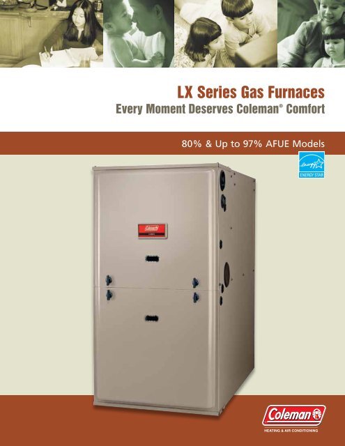 Coleman LX Series Two-Stage and Single-Stage Gas Furnaces ...