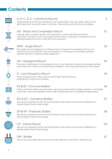 Anti Vibration Mount Brochure (PDF Format) - M Barnwell Services Ltd