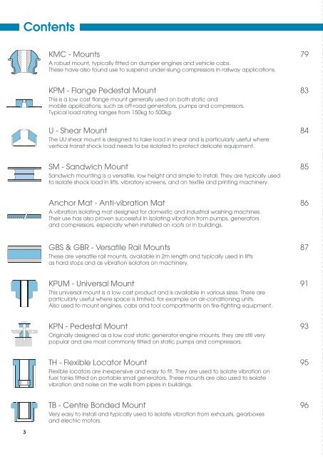 Anti Vibration Mount Brochure (PDF Format) - M Barnwell Services Ltd