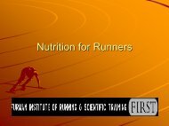 Nutrition for Runners