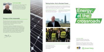 Energy: at the crossroads - Keith Taylor MEP