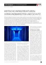 Kritische Infrastrukturen: Verwundbarkeiten und Schutz - Center for ...