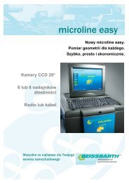 Nowy microline easy. Pomiar geometrii dla ka?dego ... - beissbarth