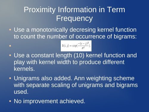 Term-based Features for Sentiment Classification Yusuf Ziya IÅÄ±k 5 ...