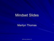 Mindset Slides