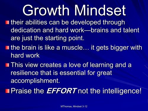 Mindset Slides