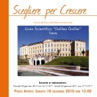 Libretto di orientamento - Liceo Scientifico 