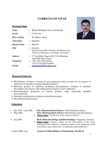 curriculum vitae pharmacy curriculum vitae pharmacy