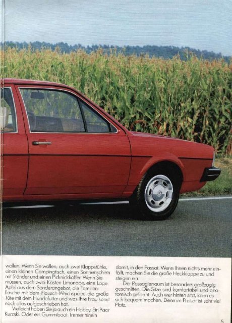 Katalog Passat Sedan 1983 - VW Passat