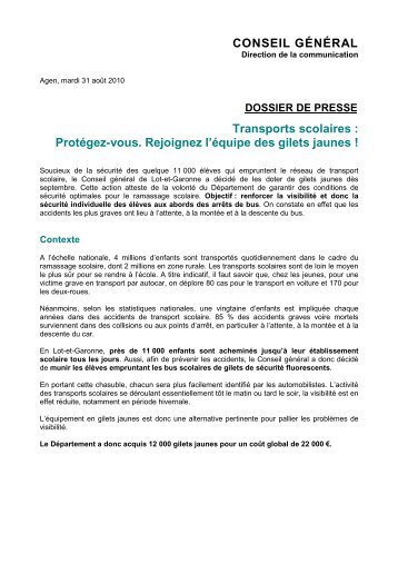 Dossier de presse Gilets jaunes - Lot-et-Garonne