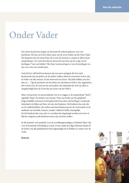 Onze Vader... - Bisdom Haarlem