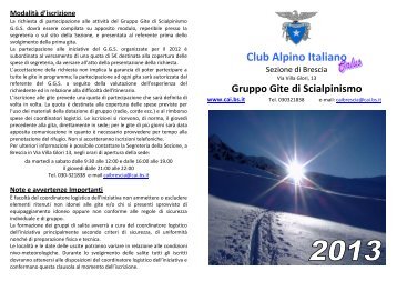 Club Alpino Italiano - CAI Sezione di Brescia