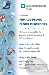 Female Pelvic Floor Disorders Symposium - Van Swieten Gesellschaft