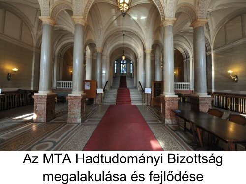 Dr. Ács Tibor előadása - Hadtudományi Bizottság