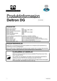 Deltron DG - Lakkspesialisten