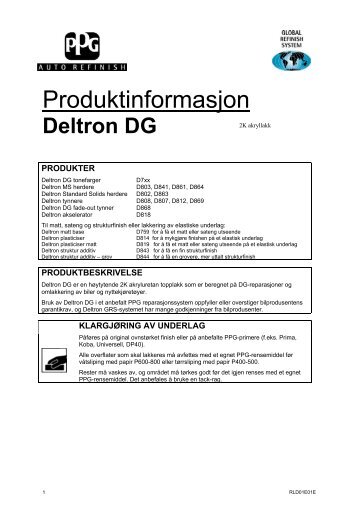 Deltron DG - Lakkspesialisten