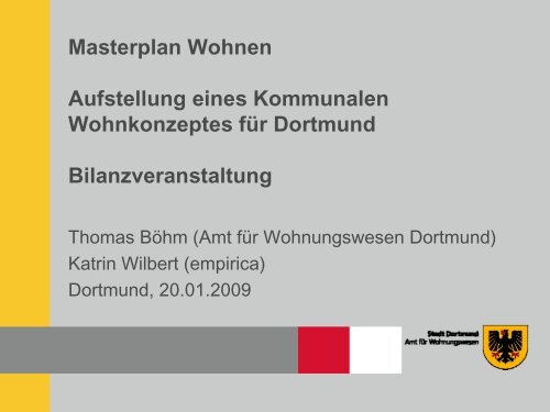 Dokumentation der Bilanzveranstaltung - Dortmund.de