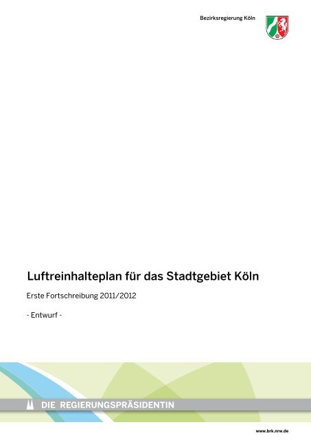 Luftreinhalteplan fÃ¼r das Stadtgebiet KÃ¶ln - RP Online