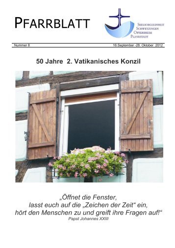 50 Jahre 2. Vatikanisches Konzil - der Seelsorgeeinheit Schwetzingen