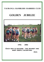 50th Jubilee Booklet Part 1 (pdf, 3.7mb) - Tauranga Ramblers