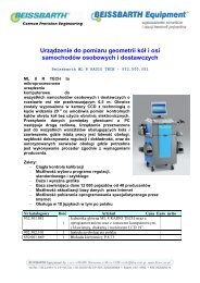 Urz?dzenie do pomiaru geometrii kó? i osi ... - Motointegrator.pl