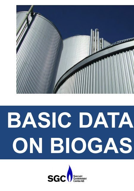 BASIC DATA ON BIOGAS - Energikontor Sydost