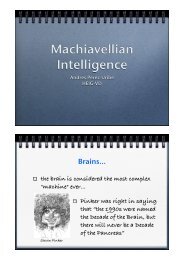 Machiavellian Intelligence - Andres Perez-Uribe web page