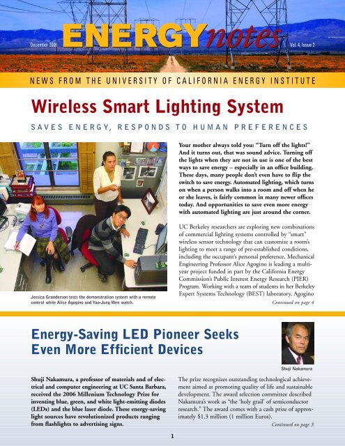 Wireless Smart Lighting System - Berkeley Expert Systems ...