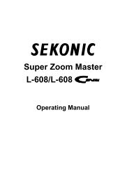 Sekonic L-608 Manual