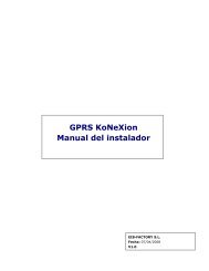 GPRS KoNeXion Manual del instalador