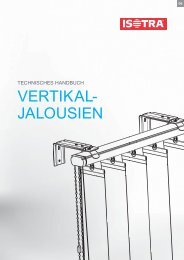 Technisches handbuch - Jalousien und Rollos ISOTRA