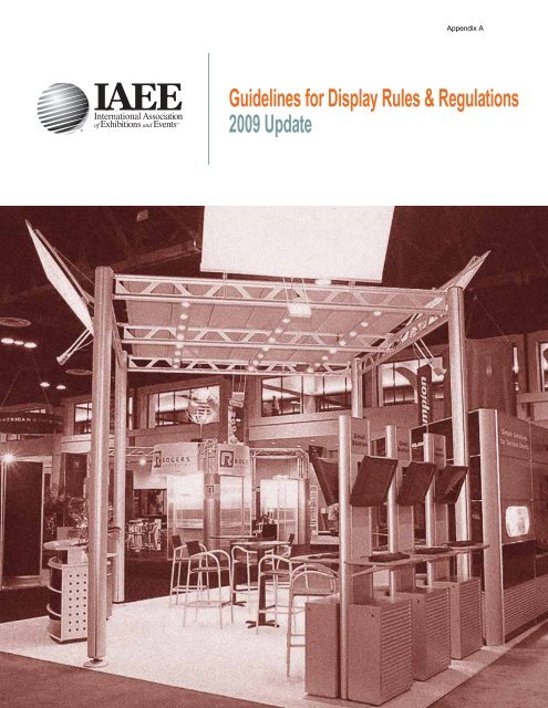 IAEE Guidelines for Display Rules & Regulations - Shepard