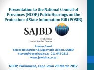 POSIB - South African Jewish Board of Deputies