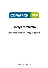 Zaawansowane schematy ksiÄgowe - Comarch