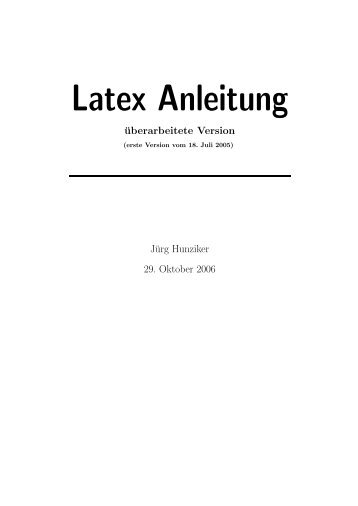 Latex Anleitung - erfa