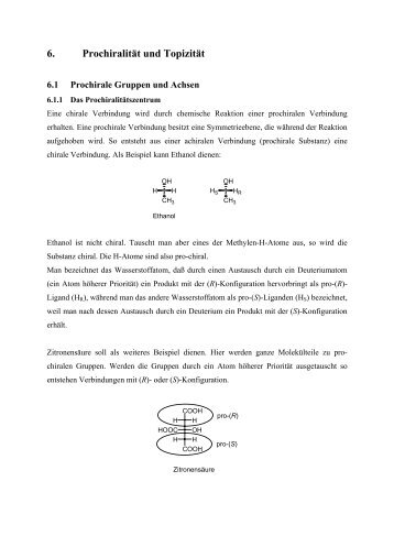 6. Prochiralität und Topizität - Online Media Server