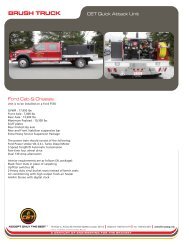 BRUSH TRUCK - CET Fire Pumps MFG