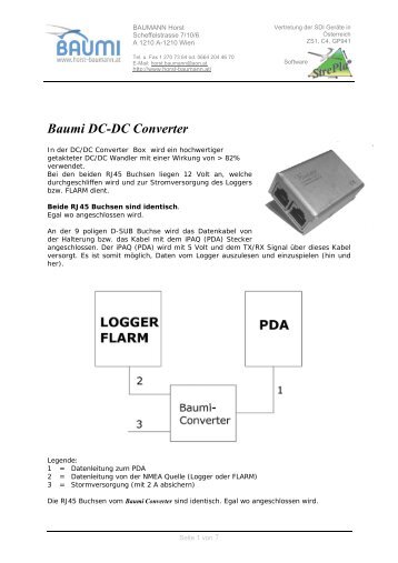 Baumi DC-DC Converter - Horst Baumann