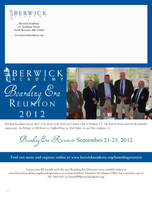 T O D A Y - Berwick Academy