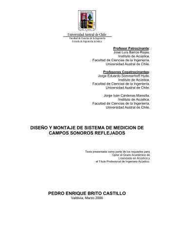 diseÃ±o y montaje de sistema de medicion de campos sonoros ...