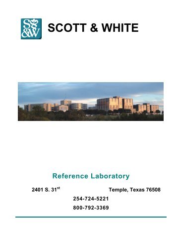 Handbook - Healthcare Professionals - Scott & White