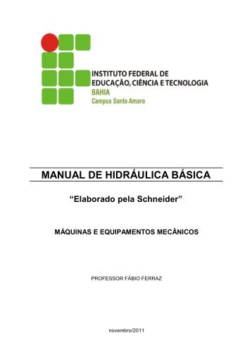 MANUAL DE HIDRÃULICA BÃSICA - Blog do Professor FÃ¡bio Ferraz