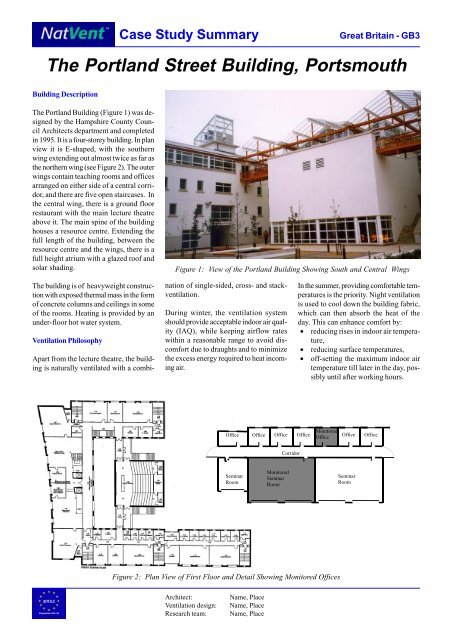 The Portland Street Building, Portsmouth - BRE projects website