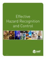 Effective Hazard Recognition and Control - SAIF Corporation