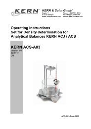 GB KERN ACS-A03 - KERN & SOHN GmbH