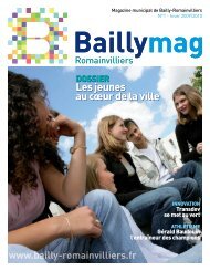 Le Baillymag nÂ° 1 - Bailly-Romainvilliers